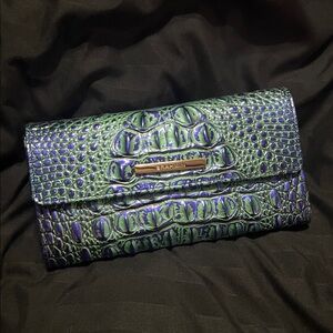 Brahmin Crocodile Embossed Clutch